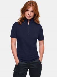 Poloshirt mit Reißverschluss Damen Dunkelblau – funktional, modern, für Beruf und Corporate Wear